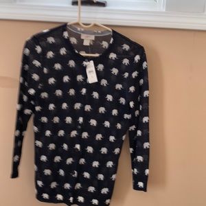 NWT loft elephant pattern Cardigan sweater.